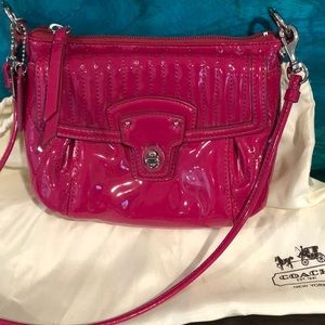 Coach Poppy patent leather crossbody bag